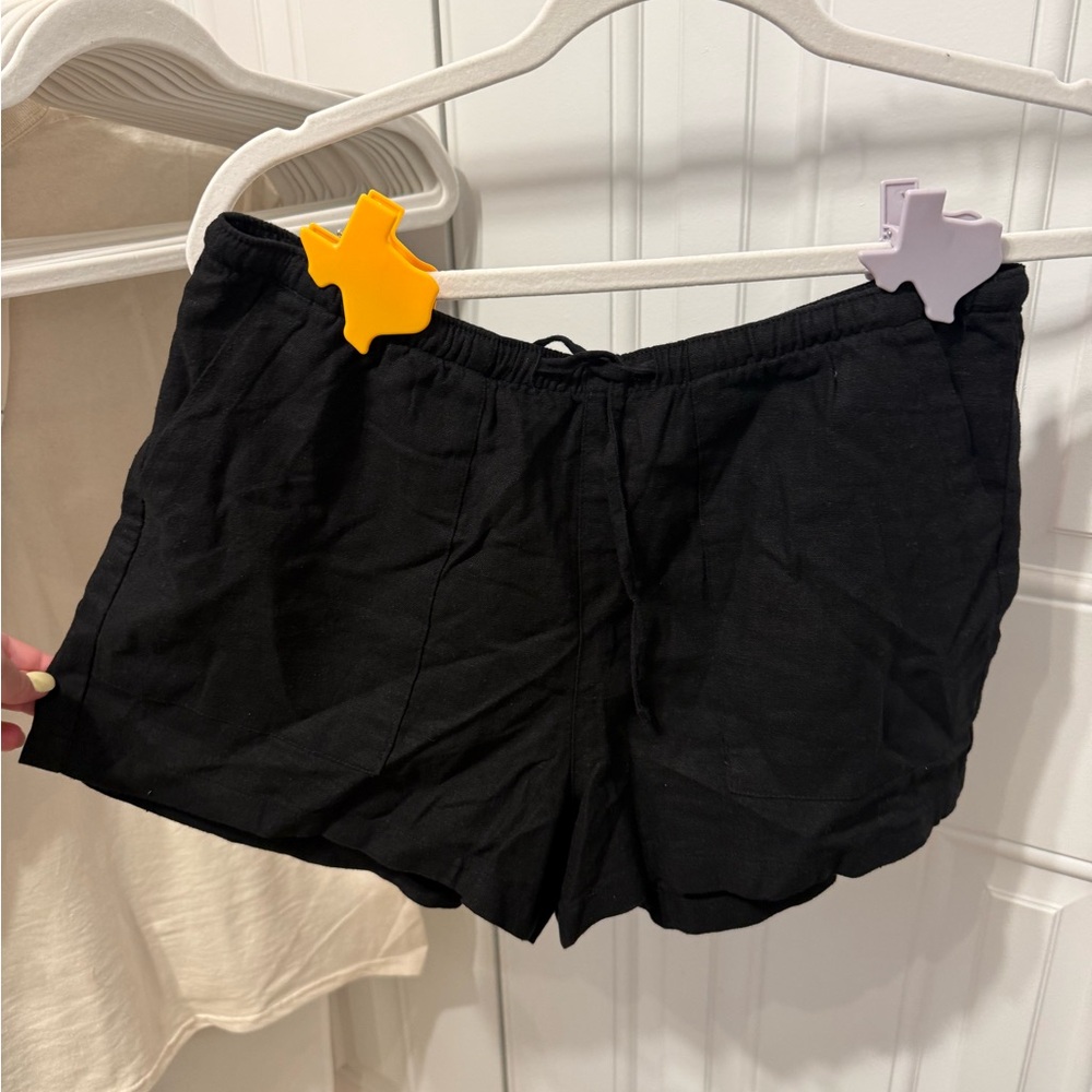 Garage High Waist Black Shorts